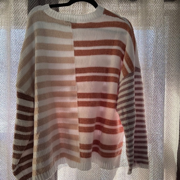 Lemon Love Super Soft Striped Chenille Sweater - Size XL - NWOT - Picture 3 of 5